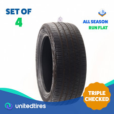 Set Of 4 Used 27545r20 Continental Crosscontact Lx Sport Ssr - 5.5-7.532