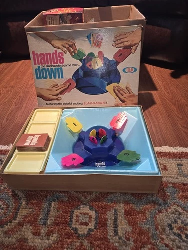 VINTAGE Hands Down Game COMPLETE Ideal 1964 Kids Classic 60s Slam O Matic