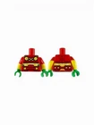 LEGO Minifigure Torso 4 Yellow Circles Belt Red Sleeves Green Hands