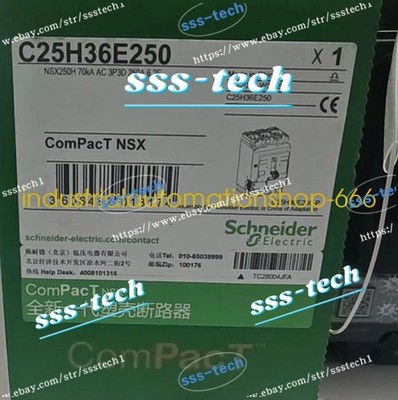 1Pcs New C25H36E250 NSX250H 70KA AC 3P3D circuit breaker Via DHL or FedEX
