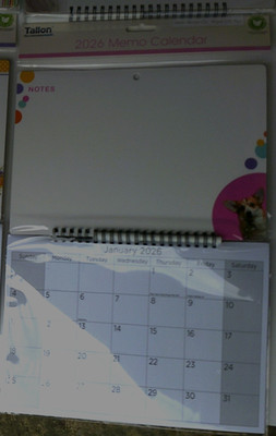 2026 Spiro Memoboard Wandkalender Organizer beschreibbar abwischbar, Design; WELPE