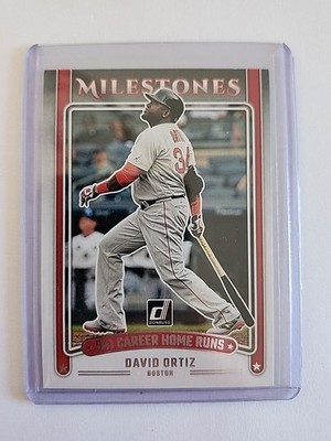 2025 Panini Donruss Milestones David Ortiz #19. 541 Career Home Runs