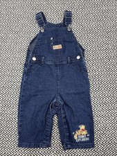 Disney Baby Overalls 6-9 Months Winnie The Pooh Hunny Explorers Denim Vintage