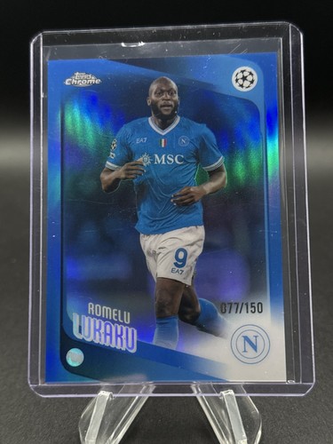 2025-26 Topps Chrome UEFA Club Competitions Blue Refractor /150 Romelu Lukaku
