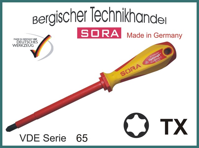SORA 65405 VDE Torx Schraubendreher TX 9 x 100