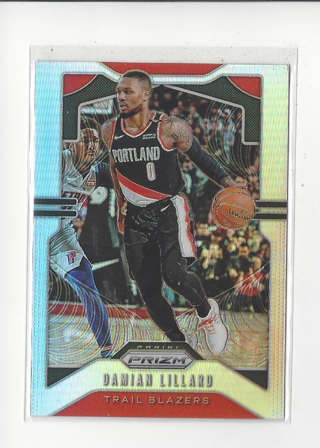 2019-20 Panini Prizm Prizms Silver #112 Damian Lillard Blazers
