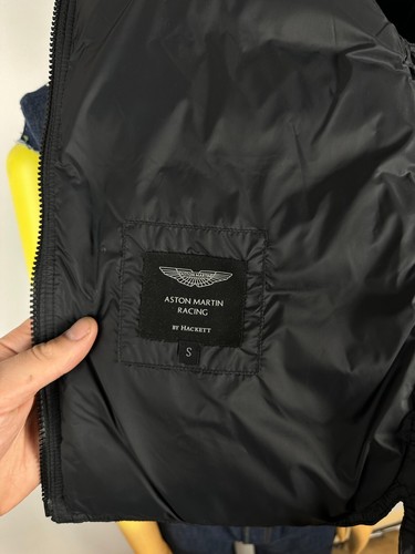 Hackett Aston Martin Racing Down Gilet Vest Men’s Size S DBR 1-2 Blue HKT - Picture 11 of 13