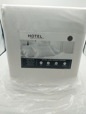 Hotel Signature Sateen 800TC 100 Cotton 6 Pcs Sheet Set Full Size White