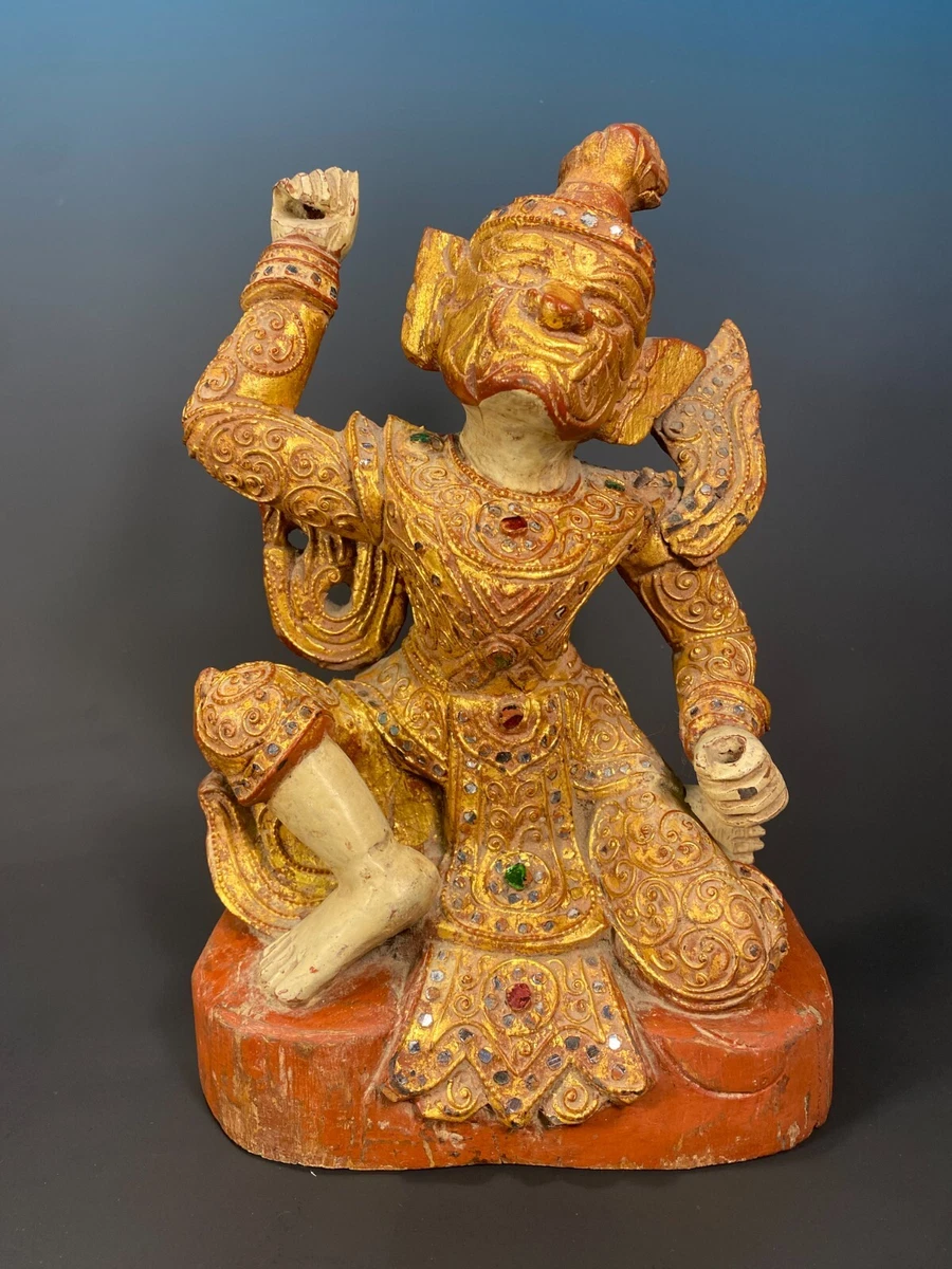 Antique Wooden Burma Statues | eBay