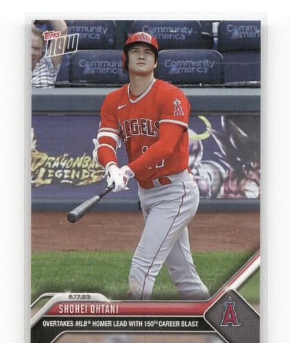 SHOHEI OHTANI 150th Career Home Run 2023 Topps Now #455 Anaheim Angels HR 🔥🇯🇵
