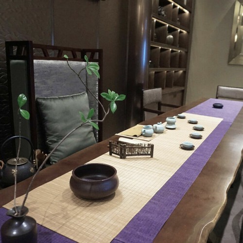 Bamboo Table Runner Vintage Table Insulation Mat Tea Coffee Shope Decor Doily - Picture 49 of 51