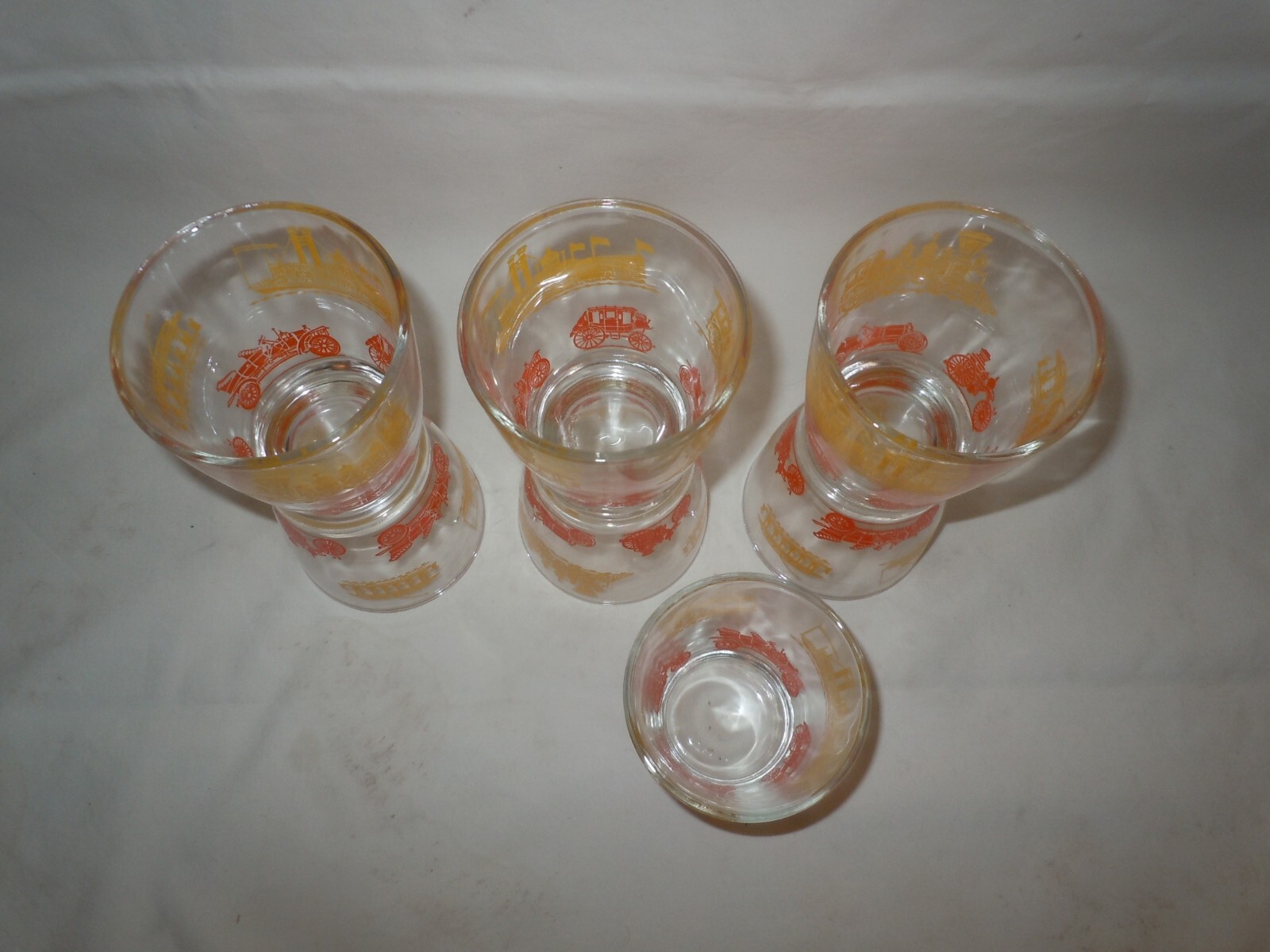 7 Vtg Hazel Atlas 1/2 Pint Sour Cream Glasses Hard to Find