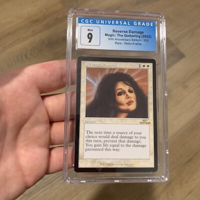 MTG Reverse Damage 30th Anniversary Edition Retro Frame Rare CGC 9