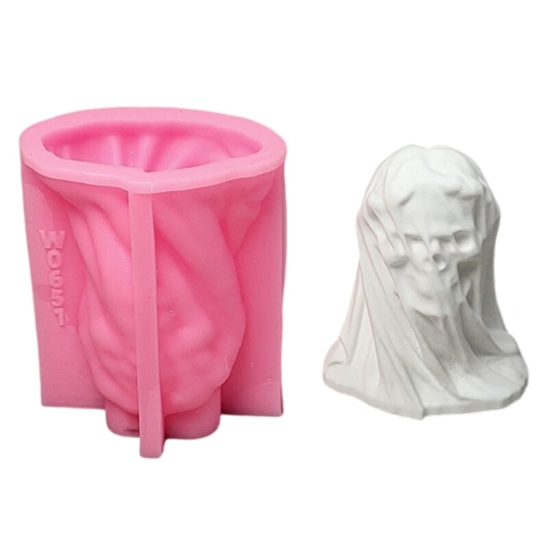 Silicone Mould Veiled Skull Molds Castings Molds Plasters Molds Ornament Molds