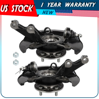 2 X For Honda Civic 2001-2002 1.7L Front Steering Knuckle & Wheel Hub Bearing