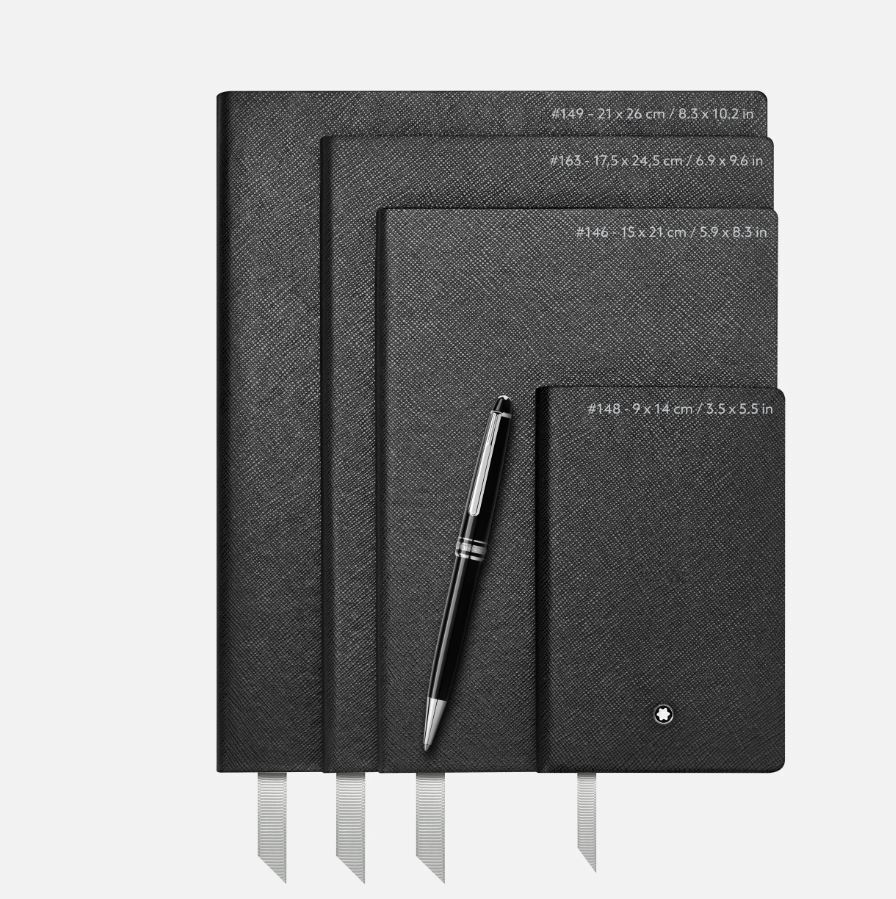 Montblanc Fine Stationery Pocket Notebook #148 Black Lined