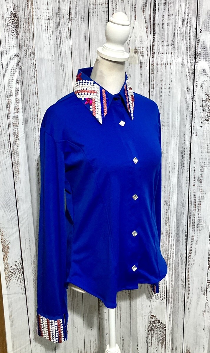 Signature Royale Chemise Western Zippée Cachée - Royal Highness - Bleu