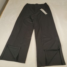 DG2 Diane Gilman Downtime Ottoman Pull-On Ponte Lounge Pant Black M NWT