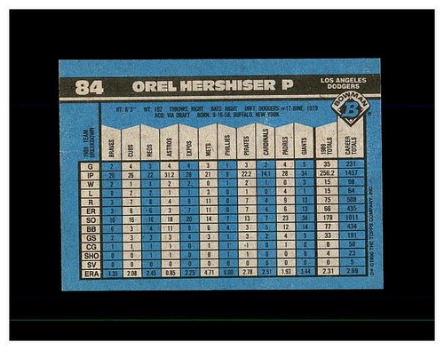 OREL HERSHISER HUGE COLLECTION YOU PICK .99 UNLIMITED SHIPPING HIGH GRADE CARDS - Picture 100 of 112