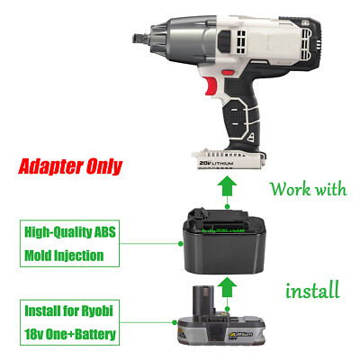 1x Adapter for Porter-Cable 20V MAX Tool To for Ryobi 18V ONE+