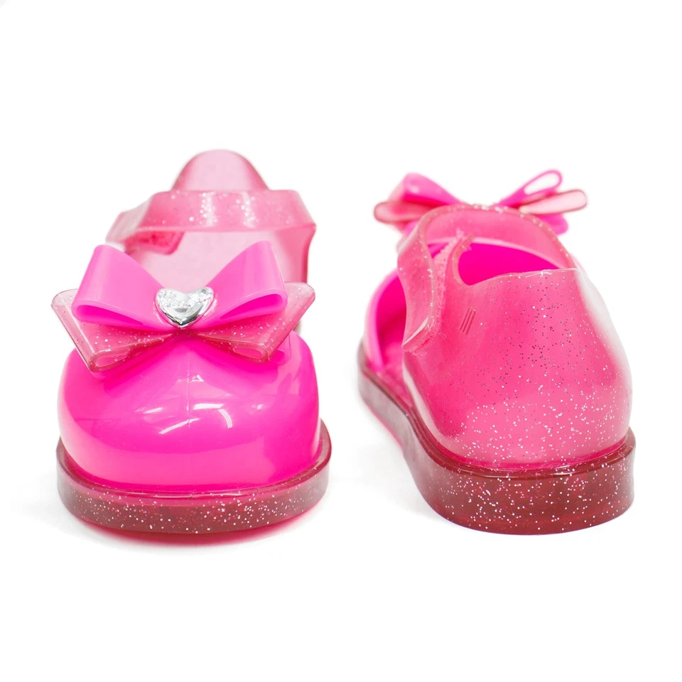 Bebé Niña Mini Melissa Amy & Barbie Niñas Pequeñas Rosa Zapatos Vestido Planos NUEVO Foto 4 de 4