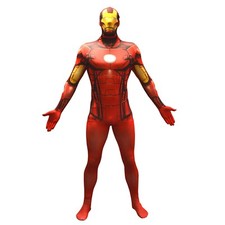 Offizielles Iron Man Kostüm Erwachsene Herren Marvel Morphsuit Ganzkörperanzug
