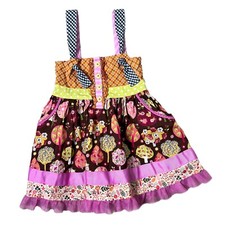 Matilda Jane Sz 2 Dress Fall Spinning With Joy Knot Dress Make Believe Tulle