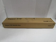 KNOLL SAPPER MONITOR XYZ SINGLE ARM BLACK  XYZMAS CLMPK NEW SEE PHOTO FREE SHIP