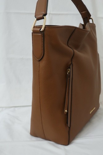 Michael Kors Evie NWT Large Luggage Leather Hobo Shoulder Handbag $328! - Picture 3 of 6