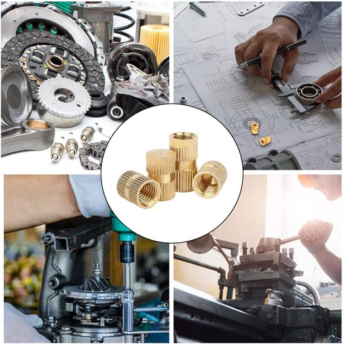 M3 M4 M5 M6 M8 Brass Melt Injection Moulding Knurl Insert Nut Solid Embedded Nut - Picture 5 of 69