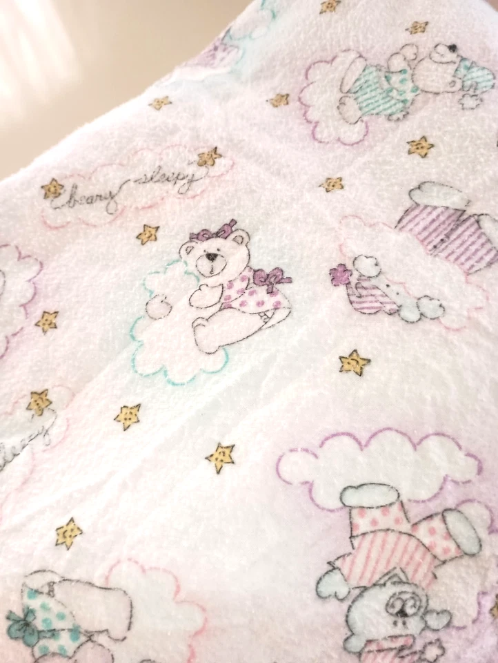 DE COLECCIÓN BEARLY AWAKE OSO DE PELUCHE CONEJITO BLOQUE MARIPOSA REVERSIBLE BEBÉ CUNA EDREDÓN Foto 2 de 4