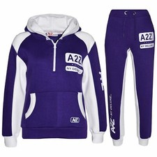 Kids Jogging Suit Boys Girls Designer's Tracksuit Zipped Top & Bottom 7-13 Year