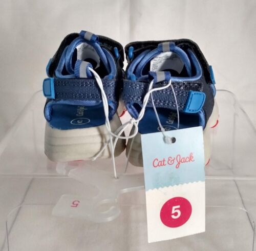 Toddler Teri Apparel Water Shoes Cat & Jack Blue And Red NWT - Picture 6 of 6
