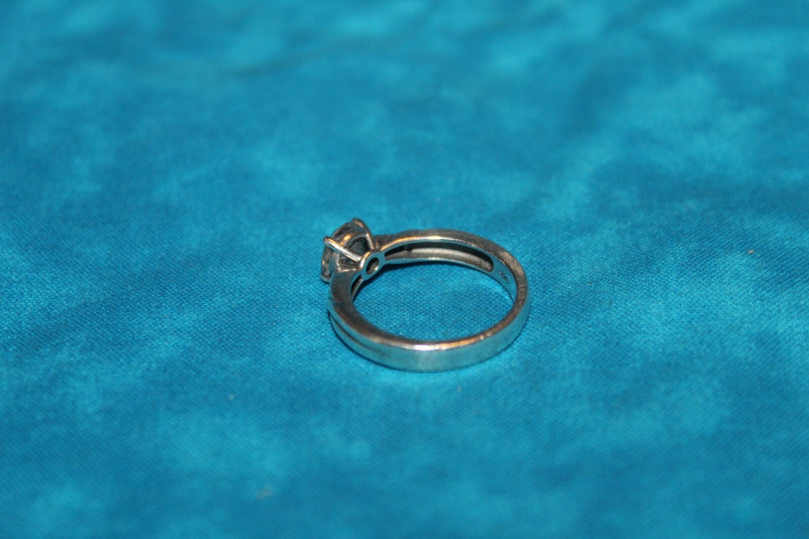 Solitaire Sterling Silver Ring - image 6