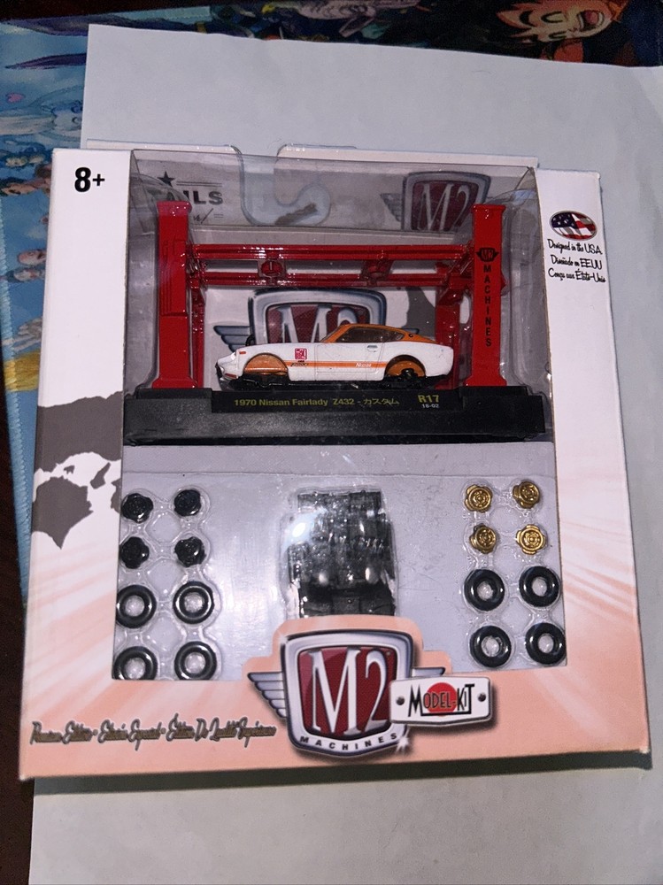 2018 M2 Machines 1970 Nissan Fairlady Z432 In Orange & White Model Kit R17 18-02