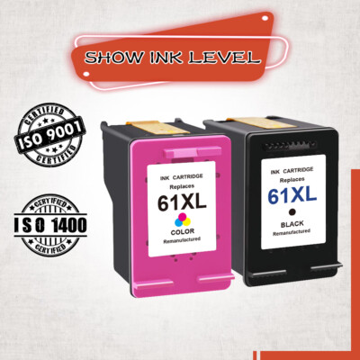 61XL Black/Color Ink Cartridge for HP Deskjet 2540 2546 2547 2548 2549 3056A
