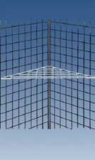 Set of 3 Corner Shelves Shelf Triangle Wire Grid Slat Grid White 24" x 24" x 32"