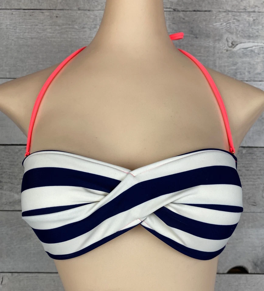 Ted Baker 2 Piezas Bikini Traje de Baño Mujer 0 Textura Retorcida Rayas Playa Natación Foto 2 de 4