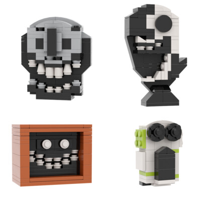 MOC: 4-in-1 Monsters from Video Game and TV Series 253 Pieces  Good Quality