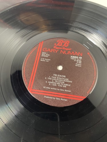 Gary Numan Telekon 1980 LP Beggars Banquet XBEG 19 Canada Import Vinyl Record - Picture 3 of 11