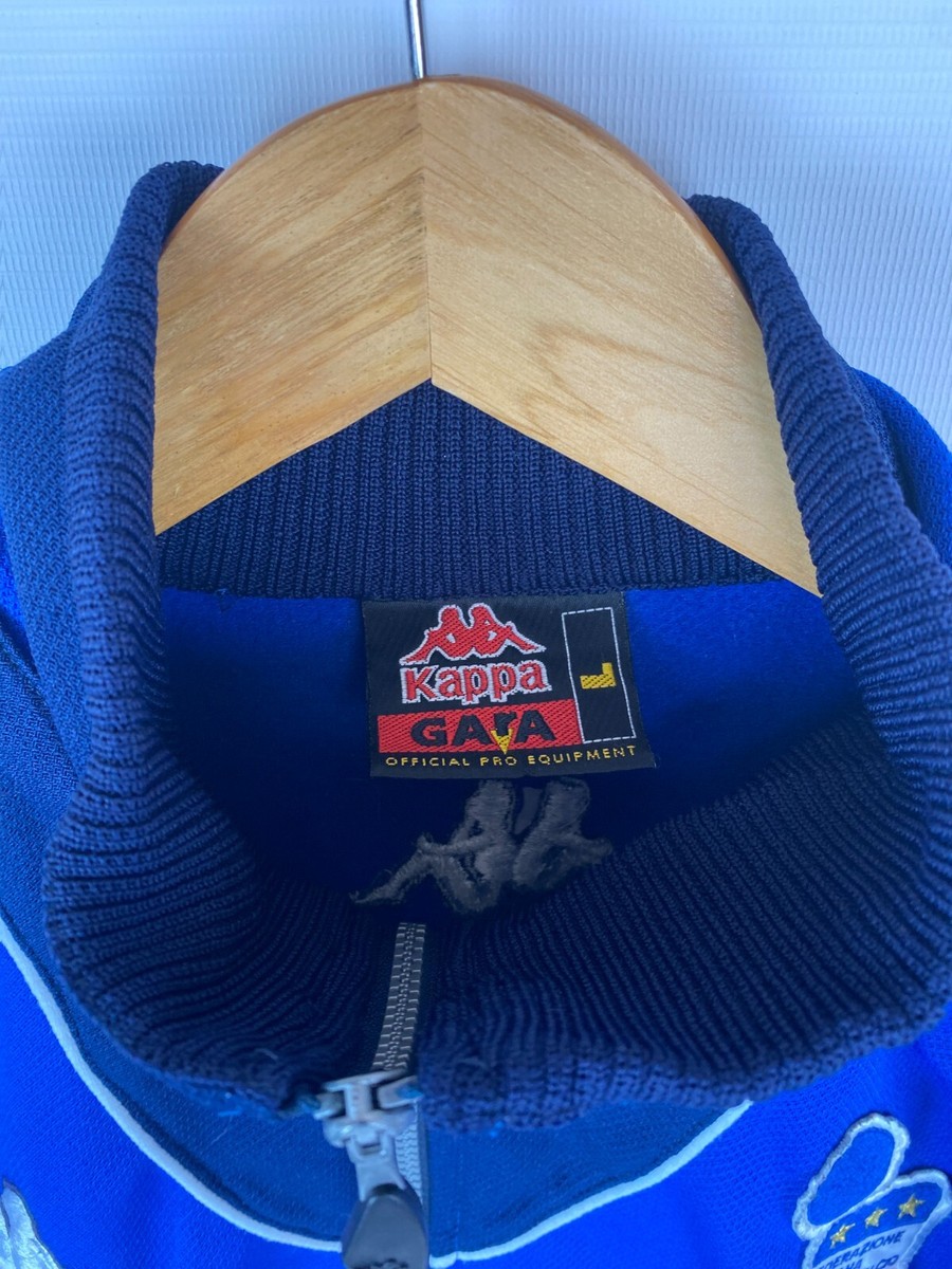 Veste Kappa Italie Vintage - Survêtement Football, Bleu, Taille M, Occasion