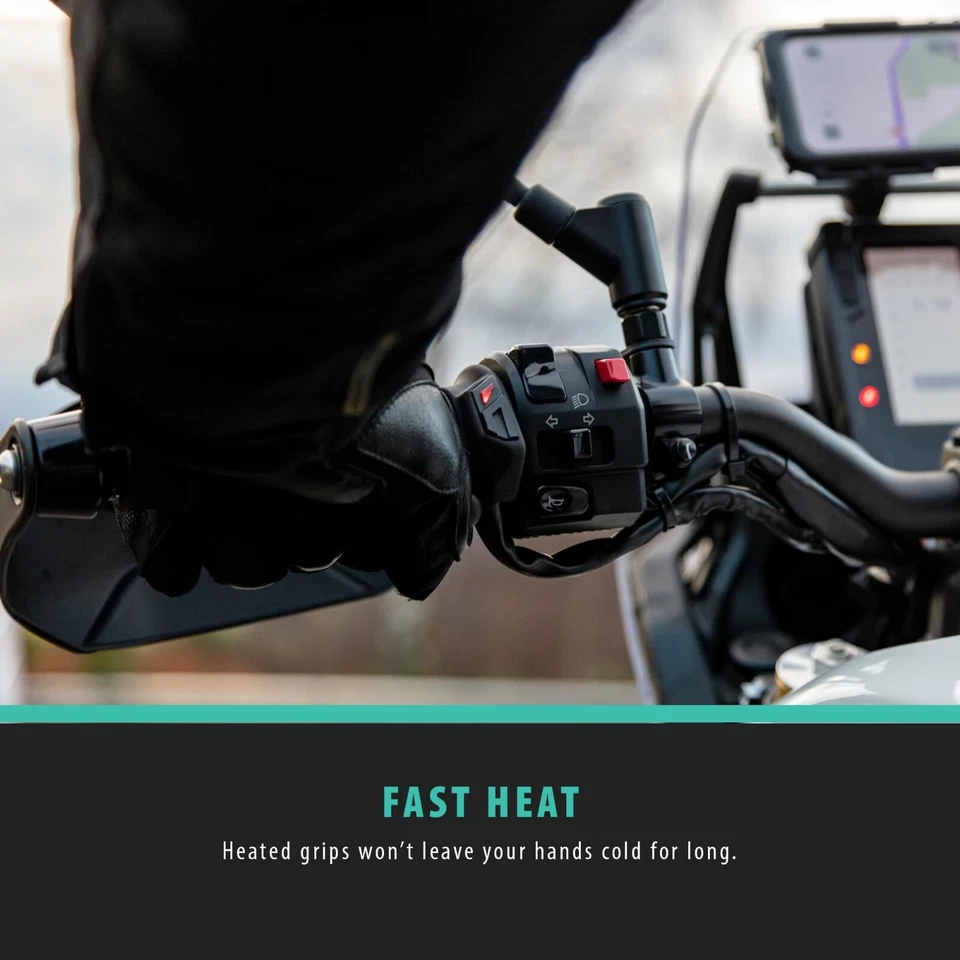 Premium Motorrad Beheizt Griff Stange Slim Kontrolle Best Kauf Zuerkennen 120mm - Bild 3 von 4