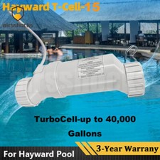 Turbo Cell Salt Chlorinator Cell 40,000 Gal Swimming Pool For Hayward T-Cell-15