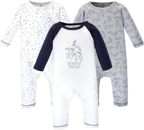 Touched by Nature Baby Girls' Organic Cotton Coveralls