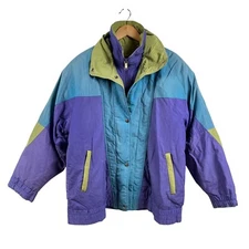 London Fog Womens Glacial Fog Retro Ski & Snowboarding Lined Jacket Size Medium
