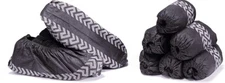 Premium Disposable Shoe Covers Black for Men and Women Workman Booties 10 Pack
