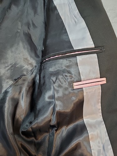 Chaqueta Traje Richard James Mayfair Súper Negra Hopsack Frederick Talla 40R Nueva con Etiquetas - Imagen 3 de 6