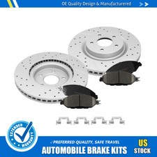 Front Disc Rotors and Brake Pads For Nissan Pathfinder Murano Infiniti QX60 JX35