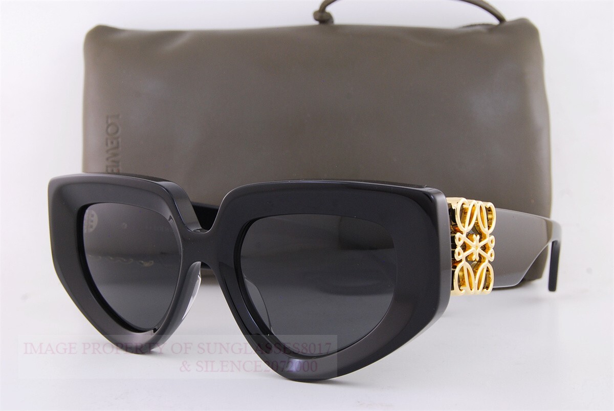 Brand New LOEWE Sunglasses LW 40154U 01A Black/ Dark Gray For