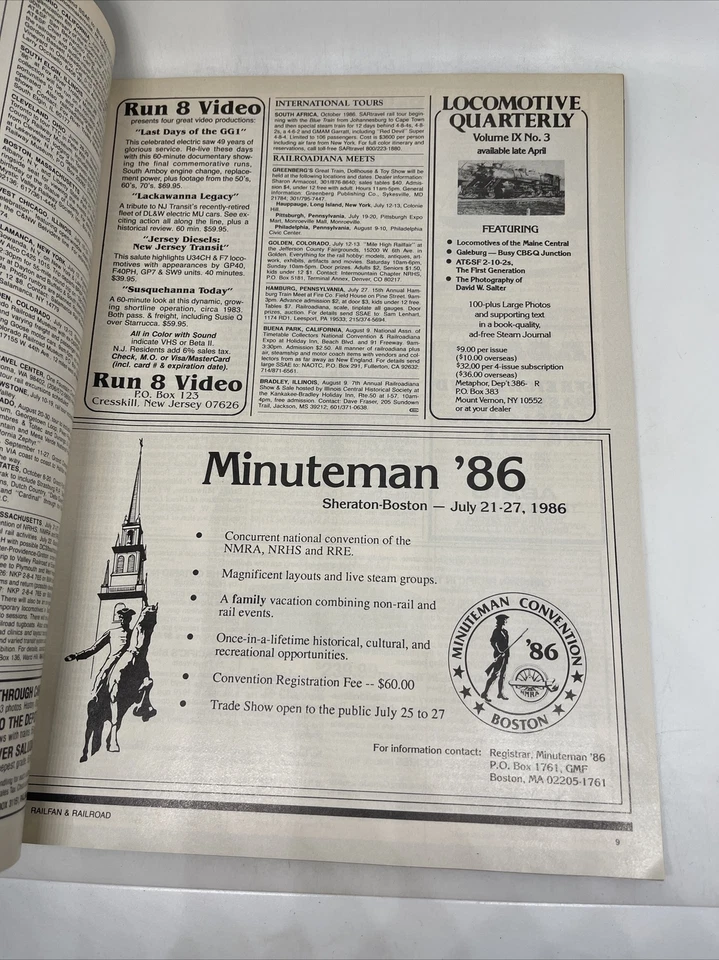 Railfan & Railroad July 1986 Issue Magazine - Image 2 of 4